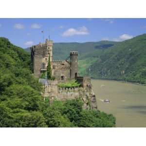  Rheinstein Castle Overlooking the River Rhine, Rhineland 