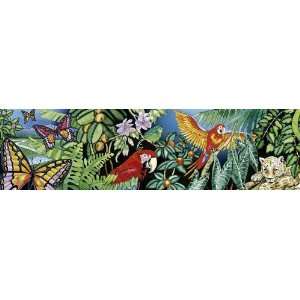  Animals Mural Style Wallpaper Border   Section 2: Rainforest Animals 