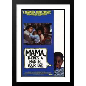 Theres a Man in Your Bed 32x45 Framed and Double Matted Movie Poster