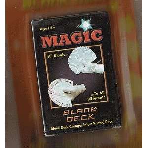  Magic Blank Deck (Professional Magicians Card Deck 