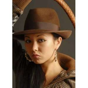   Gainsborough Deluxe Brown Indiana Jones Style Fedora Hat: Toys & Games