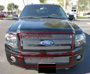 07 11 2011 Ford Expedition Aluminum Billet Grille Grill Insert Combo 