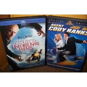  A Series Of Unfortunate Events and Agent Cody Banks DVDs 