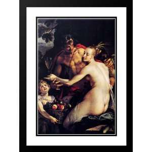  Aachen, Hans von 28x38 Framed and Double Matted Bacchus 
