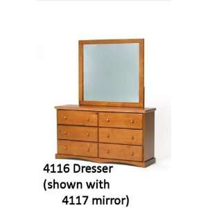  Woodcrest PineRidge 6 Drawer Dresser 4116: Home & Kitchen