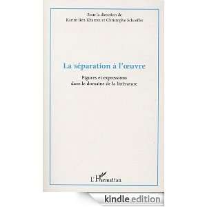 La séparation à loeuvre  Figures et expressions dans le domaine de 