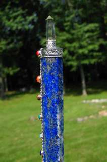 Lapis Lazuli Chakra Healing Wand w Quartz Crystal  
