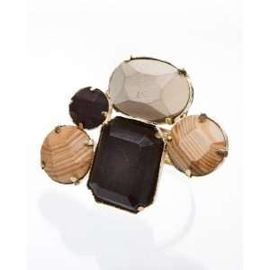  Kim Seybert Wood Jewel Cluster Napkin Ring