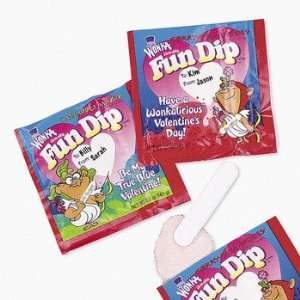 Wonka Lik m aid Fun Dip™ Valentine Card Kits   Candy & Name Brand 