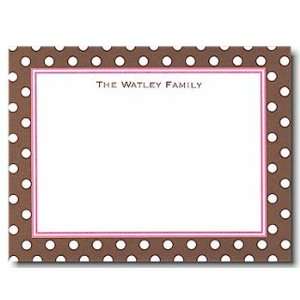  Boatman Geller Flat Note Personalized Stationery   Brown 