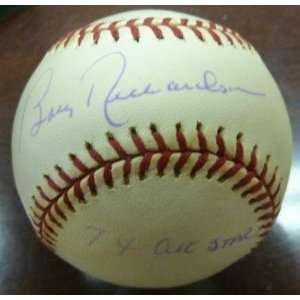 Bobby Richardson Signed Baseball W/ 7X All Star Inscription JSA COA 