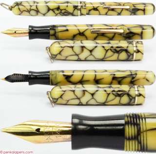 CARTERS mother of pearl marbled lever filling pen 1930s NICE ITEM 