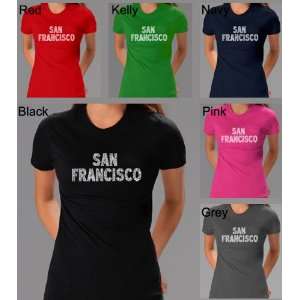  Womens Kelly Green San Francisco Shirt Medium   Created using San 