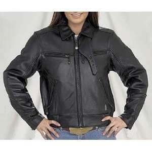Motorcycle Jackets, Womens Leather Motorcycle Jacket, Vented, Padded 