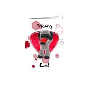 Sheep Valentines Day Card   Missing Ewe Card Health 