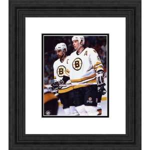  Framed Neely/Bourque Boston Bruins Photograph: Home 