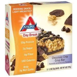  Atkins Day Break Bar Peanut Butter Crisp, 5 Pack: Health 