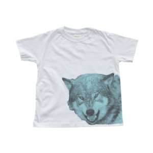  Boys White Toddler T Shirt with a Wolf: Everything Else
