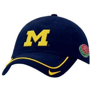   Michigan Wolverines Navy Blue 2007 Rose Bowl Bound Navy Turnstyle Hat