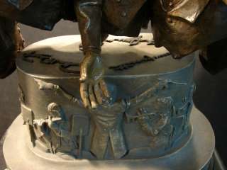 ELLIOTT ARKIN The Three Tenors bronze sculpture w/base, musicians 