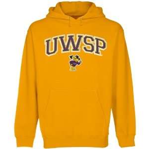 Wisconsin Stevens Point Pointers Logo Arch Applique Pullover Hoodie 