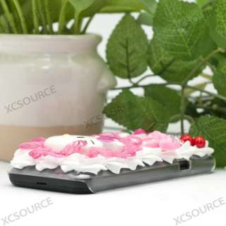 Lovely Hello Kitty 3D Deco Bling Case for HTC EVO 3D PC79  