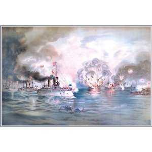 Naval Battle, Manila by Werner Plank 18x12