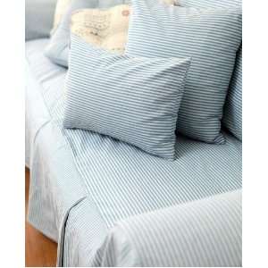  Vintage Style Mediterranean SeaSonic Blue Stripe Cotton 
