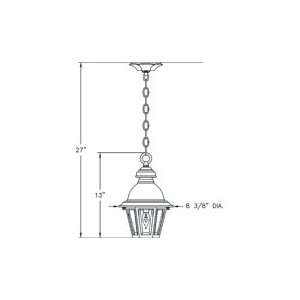 Hanover Lantern B51220AASI South Bend Small 1 Light Outdoor Hanging 
