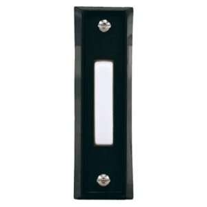   Series Black Finish with White Bar Doorbell Button