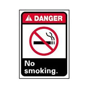 Graphic Signs   Danger No Smoking   Vinyl 10W X 14H:  