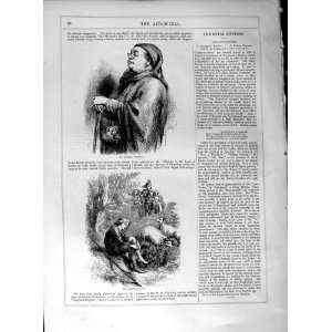   Art Journal 1860 Angels Salute Christian Man Shepherd: Home & Kitchen