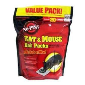    No Pest 20 Count Rat & Mouse Bait Packs Case Pack 6: Automotive