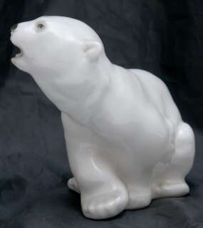 VINTAGE SOVIET USSR PORCELAIN LFZ Polar Bear  