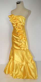NWT JESSICA McCLINTOCK $170 Yellow Evening Ball Gown 5  