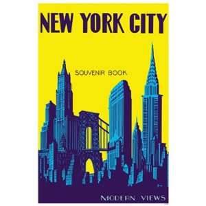   : New York City Souvenir Book Brooklyn Bridge Poster: Home & Kitchen