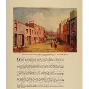  1924 Print Greenwich Village McDougall Alley New York 