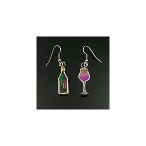    Switchables Stained Glass Wine Bottle Earrings: Home Improvement