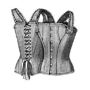  1890 Corset Waist for Girl 12 14 Years Pattern   24 Bust 
