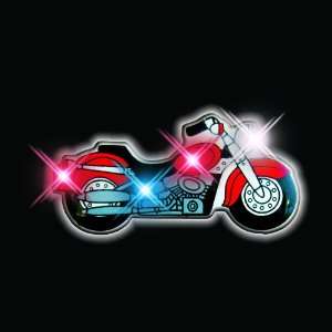Harley Motorcycle Flashing Blinking Light Up Body Lights Pins (25 Pack 