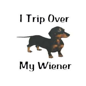 Trip Over My Wiener (Colored Design) Mousepad