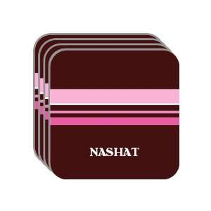   NASHAT Set of 4 Mini Mousepad Coasters (pink design): Everything Else