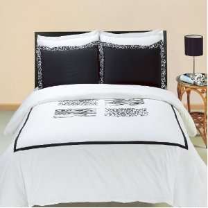 Burbank Embroidered King Size 8 Pieces 100% Egyptian cotton Bedding 