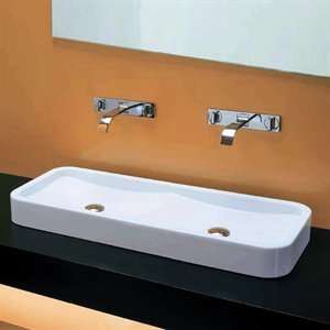 Moda Collection EA1815 East Vessel Sink, White: Home 