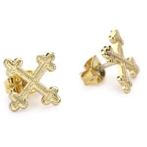 Bing Bang Cardinal Cross Stud Earrings