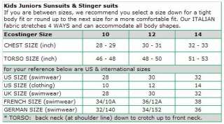 Junior Girl UV Sun Protection Swimwear Stinger Suit  