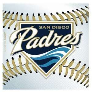 San Diego Padres Baseball Paper Beverage Napkins (36 Pack 