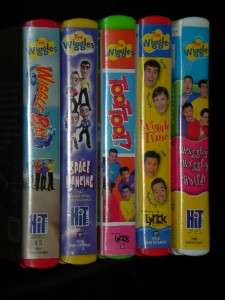 Wiggles VHS Lot of 5  