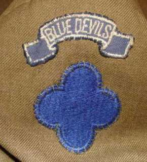 Rare WWII 3133rd Signal Service Company patch on original Ike  