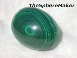 Siaz MALACHITE EGG GREEN COPPER MINERAL GEMSTONE ball/sphere CONGO 1 